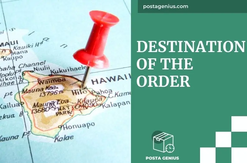 Destination of the Order