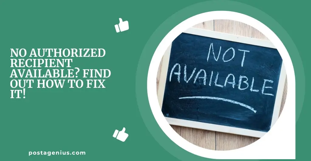 No Authorized Recipient Available? Find Out How To Fix It!