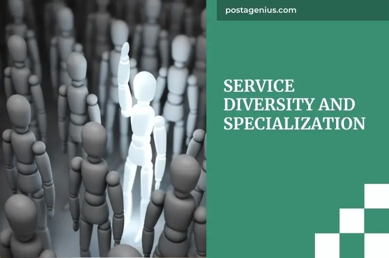 Service Diversity and Specialization