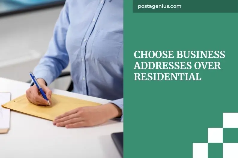 Choose Business Addresses Over Residential