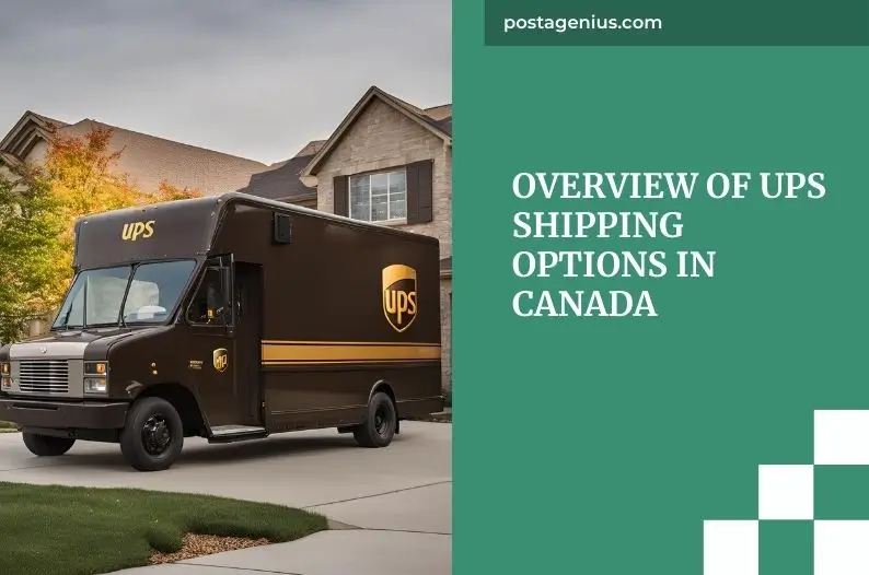 Overview of UPS Shipping Options in Canada