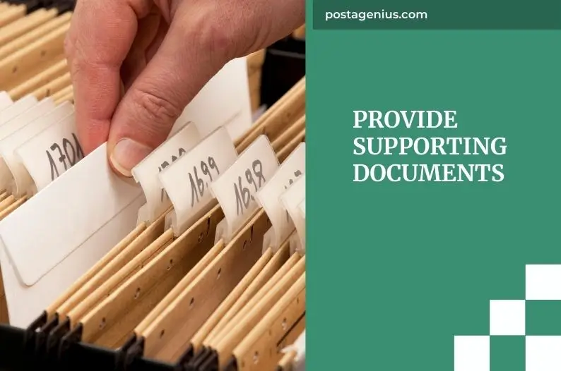 Provide Supporting Documents