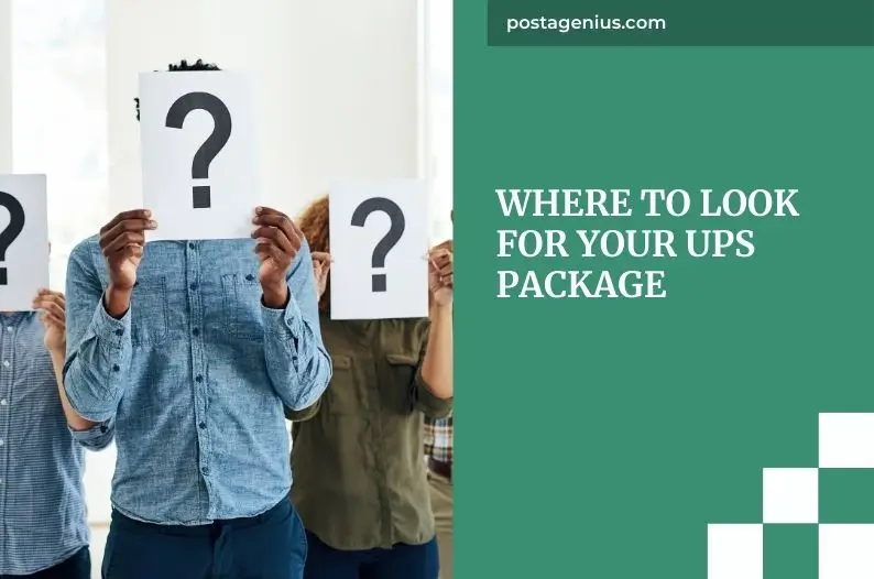 Where to look for your UPS package