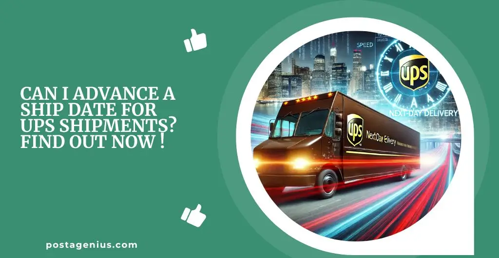 Can I Advance a Ship Date for UPS Shipments? Find Out Now !