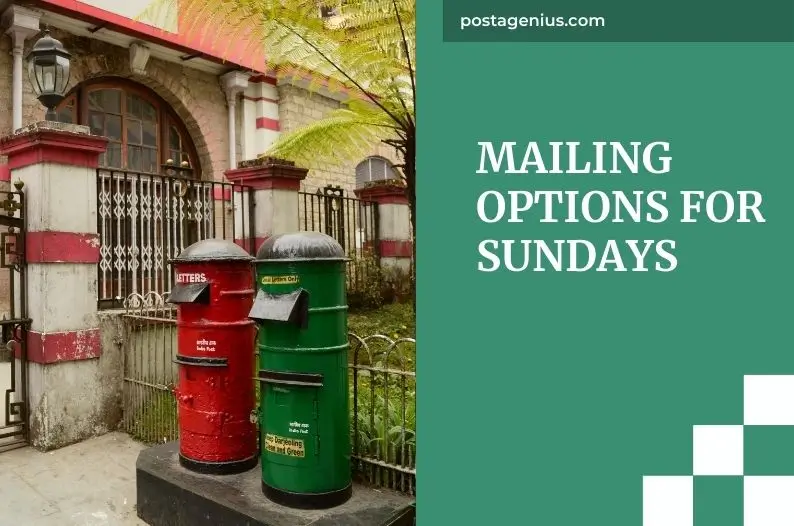 Mailing Options for Sundays