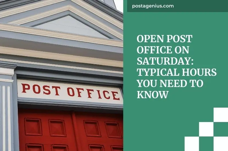 Open Post Office on Saturday: Typical Hours You Need to Know