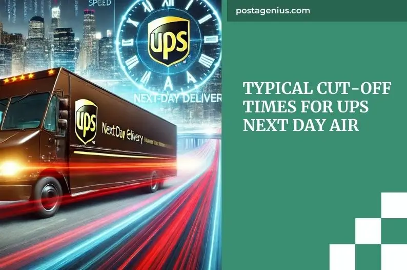 Typical Cut-Off Times for UPS Next Day Air