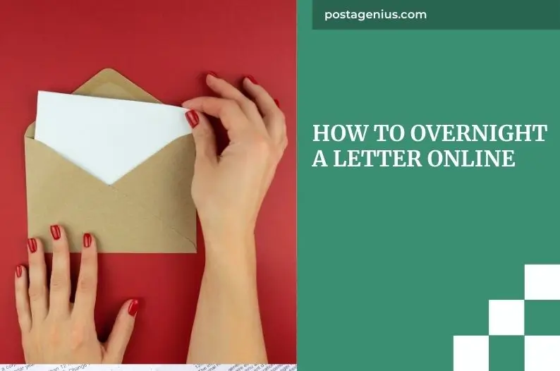 How to Overnight a Letter Online