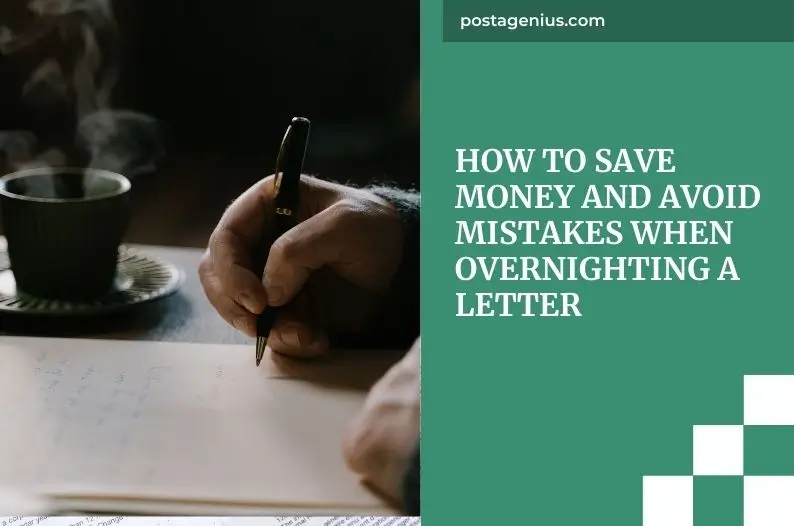 How to Save Money and Avoid Mistakes When Overnighting a Letter