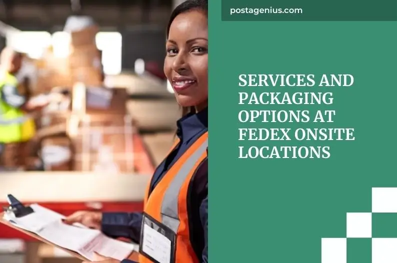 Services and Packaging Options at FedEx Onsite Locations