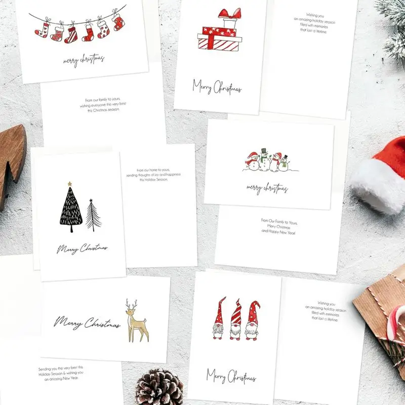 ZICOTO Beautiful Modern Christmas Cards